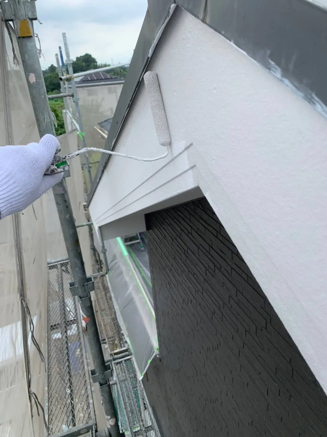 埼玉県北足立郡伊奈町 軒天井 破風板塗装 埼玉の外壁塗装店 さいたま塗装本舗